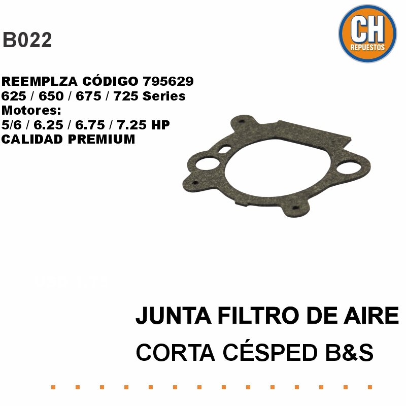 JUNTA FILTRO DE AIRE CORTACESPED B&S 795629