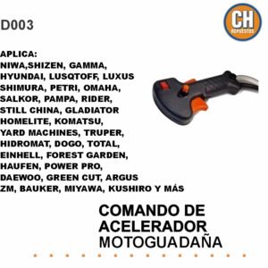 COMANDO DE ACELERADOR COMPLETO DESMALEZADORA
