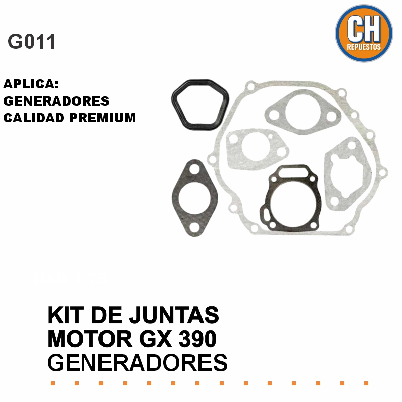 KIT DE JUNTAS PARA MOTOR GX390
