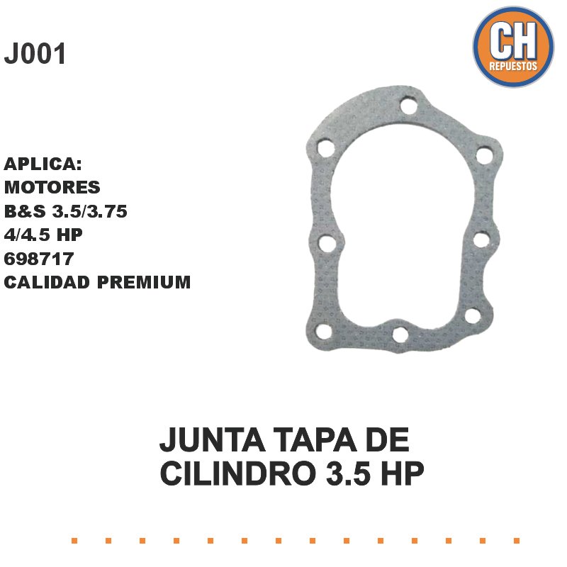 JUNTA TAPA DE CILINDRO 3.5 HP