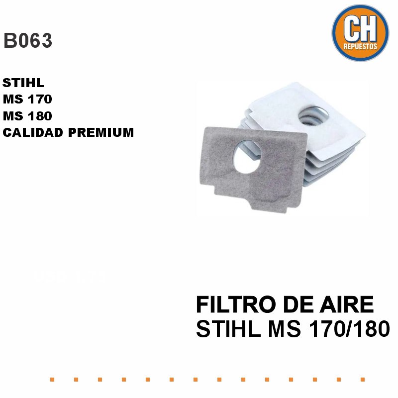 Filtro de aire alternativo stihl MS170-180