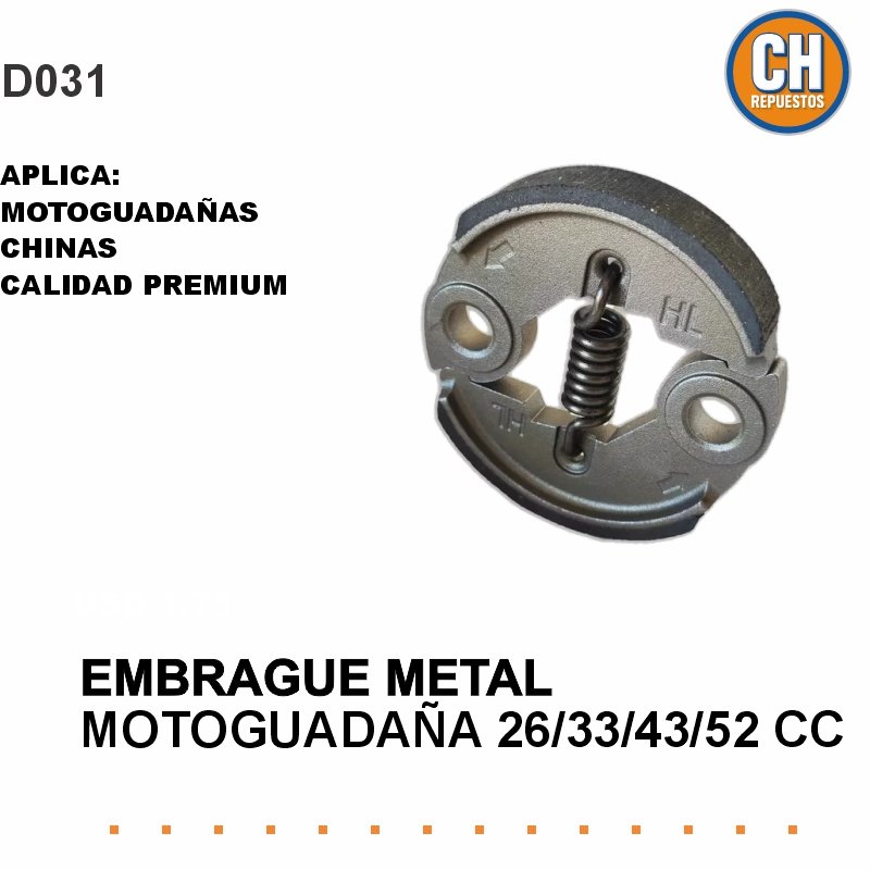 EMBRAGUE METAL 33/43/52 DESMALEZADORA
