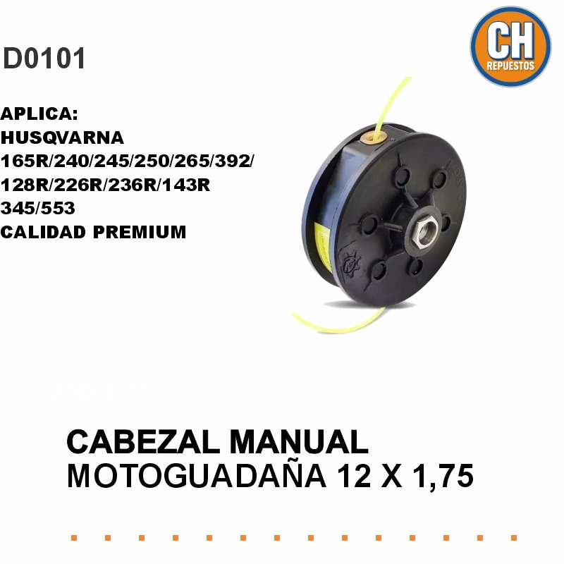 Cabezal M12 X 1.75 Nacional Reforzado