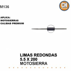 LIMAS REDONDAS 5,5 x 200 PACK X 6 UNIDADES